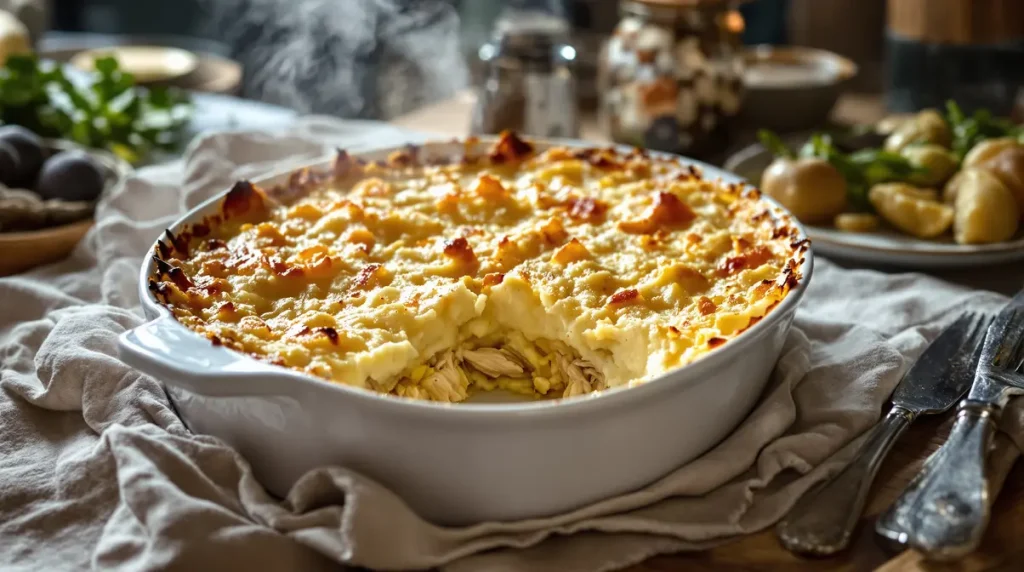 « Je le prépare la veille et il est encore meilleur réchauffé » : la recette du hachis parmentier poulet-poireaux ultra fondant qui ne sèche jamais