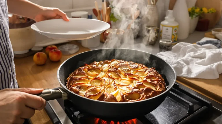Je prépare ce gâteau aux pommes à la poêle : ultra simple, rapide, sans four et tellement réconfortant